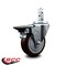 Service Caster 4'' Maroon Polyurethane Wheel Swivel 3/4'' Square Stem Caster with Brake SCC-SQ20S414-PPUB-MRN-PLB-34 - alternate 2